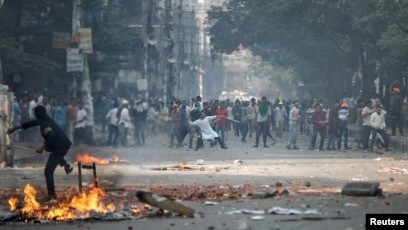 बंगलादेशमा रोजगारीमा आरक्षणको विरोधमा भएको प्रदर्शनमा ६ जनाको मृत्यु