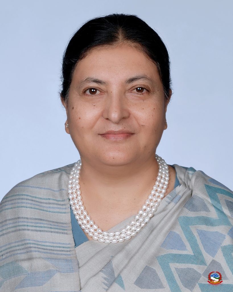 राजनीतिमा रोक लगाउने निर्णपश्चात पूर्वराष्ट्रपति विद्यादेवी भण्डारीको पत्रकार सम्मेलन,